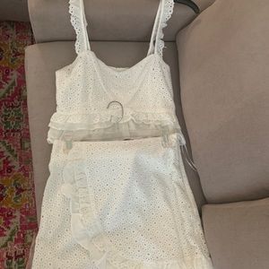 NWT White Two Piece Set